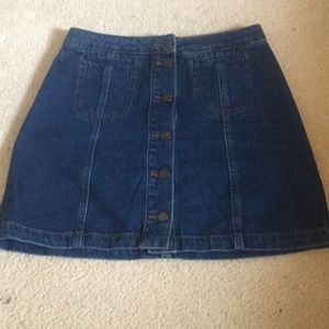 Topshop denim skirt